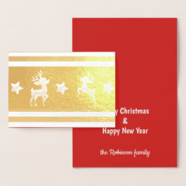 Anpassningsbarnas hälsningskort för Guld renar Folierat Kort