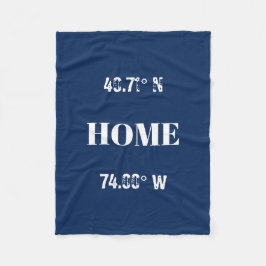 Anpassningsbarnas hemkoordinater fleecefilt