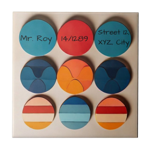 Anpassningsbarnas hemmaplan Modern Mid Centres Geo Kakelplatta (Framsidan)