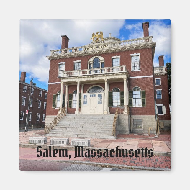 Anpassningsbarnas hus i Salem Massachusetts Magnet (Framsidan)
