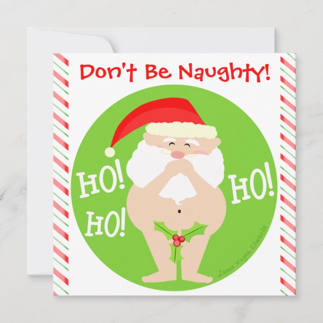 Anpassningsbarnas inbjudan till jultomten Naughty  (Framsida)