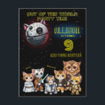 Anpassningsbarnas inbjudan till Science fiction Ka<br><div class="desc">En roligt parodisk design för Katt och Science fiction Älskare! Underbara för barn och vuxnor! Anpassa den idag!</div>