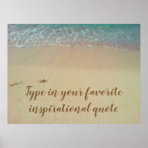 Anpassningsbarnas inspirerande citattstrand poster