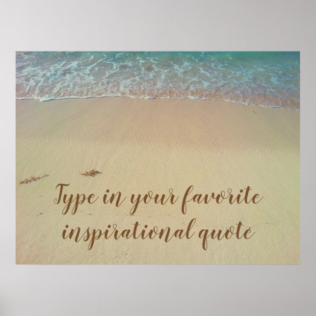 Anpassningsbarnas inspirerande citattstrand poster (Framsidan)