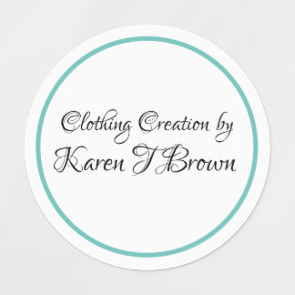 Anpassningsbarnas klädetiketter klistermärke