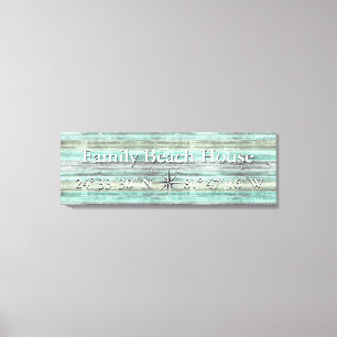 Anpassningsbarnas lattitud och kustdekoration canvastryck