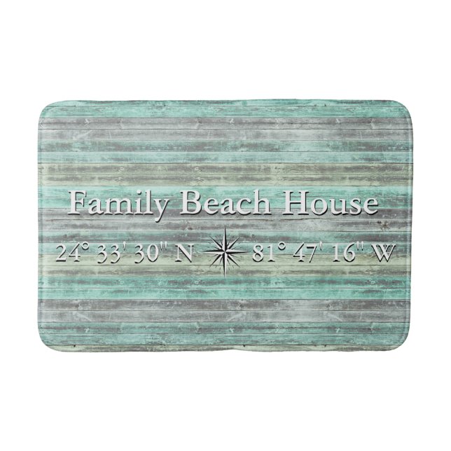 Anpassningsbarnas lodrät och långvariga kustdekale badrumsmatta (Framsidan)