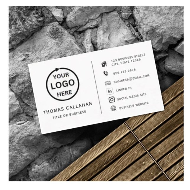 Anpassningsbarnas logotyp det moderna minimalistis visitkort (Skapare uppladdad)