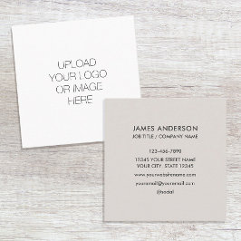 Anpassningsbarnas Logotyp minimalistisk Grått med Fyrkantigt Visitkort