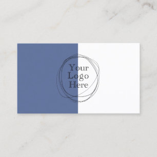Anpassningsbarnas Logotyp Modern Minimalist Blue Visitkort