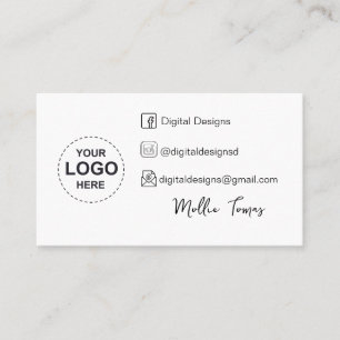 Anpassningsbarnas logotyp, modern minimalist med s visitkort