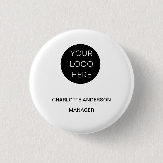 Anpassningsbarnas Logotyp Modern Minimalist White Knapp (Framsida)