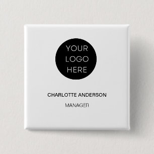 Anpassningsbarnas Logotyp Modern Minimalist White Knapp