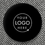 Anpassningsbarnas Logotyp | Modern, minimalistisk  Knapp<br><div class="desc">En vanlig svart affärsmodell i anpassningsbarna i ett modernt minimalistiskt stil som lätt kan uppdateras med din logotyp. Om du behöver hjälp med att anpassa den här produkten kontaktar du mig med hjälp av meddelandeknappen nedan så hjälper jag lycklig.</div>
