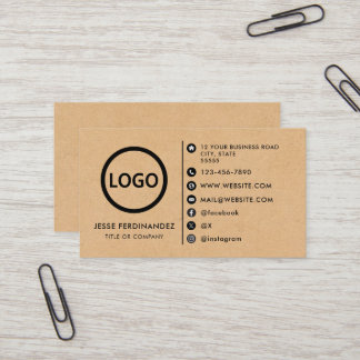 Anpassningsbarnas logotyp modern minimalistisk Kra Visitkort