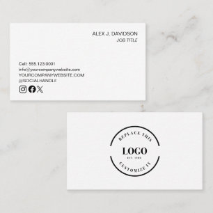 Anpassningsbarnas logotyp, modern minimalistisk pr visitkort