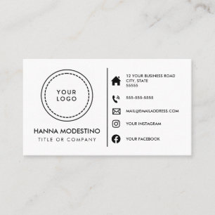 Anpassningsbarnas logotyp moderna minimalistiska m visitkort