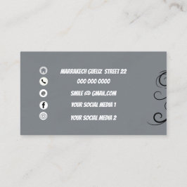 Anpassningsbarnas logotyp moderna minimalistiska m visitkort