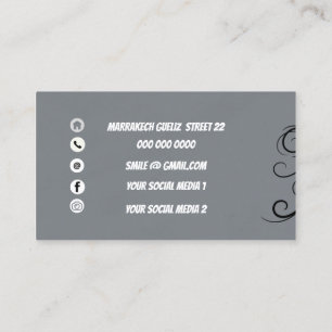 Anpassningsbarnas logotyp moderna minimalistiska m visitkort