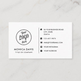 Anpassningsbarnas logotyp moderna minimalistiska m visitkort