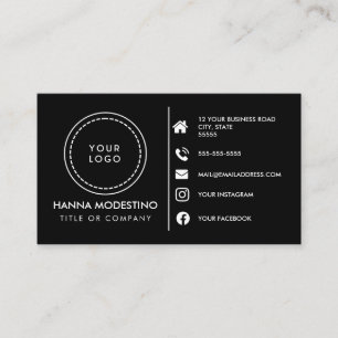 Anpassningsbarnas logotyp moderna minimalistiska m visitkort