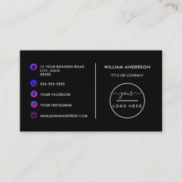 Anpassningsbarnas logotyp moderna minimalistiska m visitkort