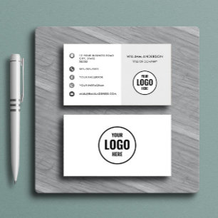 Anpassningsbarnas logotyp moderna minimalistiska m visitkort