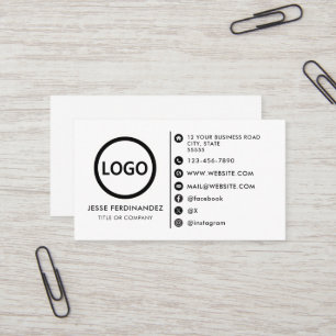 Anpassningsbarnas logotyp moderna minimalistiska m visitkort