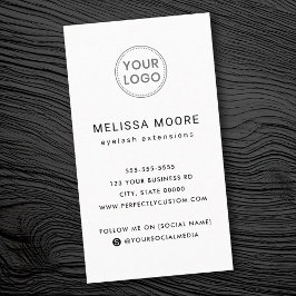 Anpassningsbarnas logotyp modernt minimalistiskt v visitkort