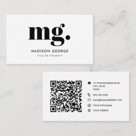 Anpassningsbarnas logotyp monogram modern minimali visitkort