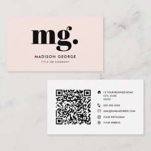 Anpassningsbarnas logotyp monogram modern minimali visitkort