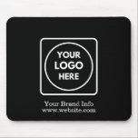 Anpassningsbarnas Logotyp musknapp | Black Corpora Musmatta<br><div class="desc">Befordra ditt företag i stil med den här svarta anpassningsbarna för logotyp med svart musknapp. Perfekt för företagskontor,  märkesannonser,  personalskrivbord och kundpresenter. professionellens musknapp är snygg,  modern och praktisk. Lägg till logotyp eller design för ditt företag för att skapa ett unikt märkestillval som behållor ditt företag allra mest.</div>