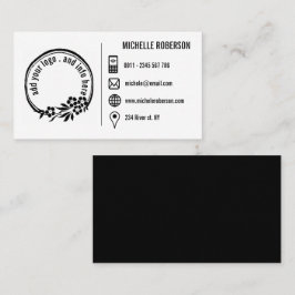 Anpassningsbarnas logotyp och grundläggande inform visitkort