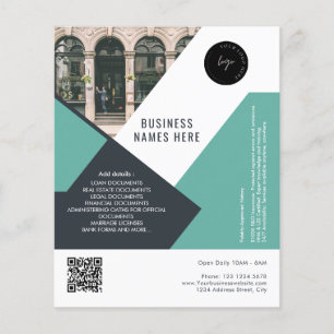 Anpassningsbarnas Logotyp och QR-kod Modern enkel Flygblad