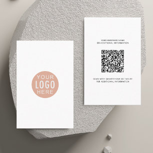 Anpassningsbarnas Logotyp och QR-kod, modern Visitkort