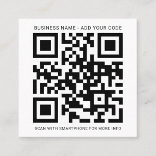 Anpassningsbarnas Logotyp och QR-kod Skapar din eg Fyrkantigt Visitkort