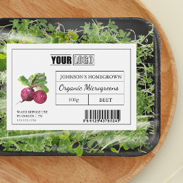 Anpassningsbarnas Logotyp och streckkodsläsare Mat Etiketter