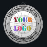 Anpassningsbarnas Logotyp och text din företagssty Darttavla<br><div class="desc">Anpassningsbar Färg och Typsnitt - Utforma dina egna ritytor med enkel Personlig Din företagskod och Namn webbplats eller Anpassningsbar Text Professionell Design Promotional Business Dart Board / Gift - Lägg till din Logotyp - Bild eller foto - QR-kod / Logotyp - Företag / Webbplats eller Namn, e-post / mer -...</div>