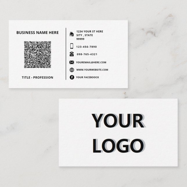Anpassningsbarnas Logotyp och visitkortsmall för Q Visitkort (Fram/baksida)