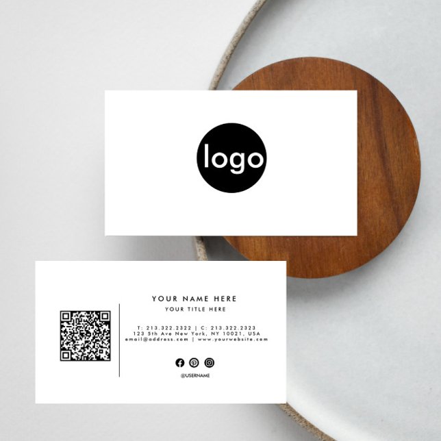 Anpassningsbarnas logotyp professionell QR-kod Visitkort (Skapare uppladdad)