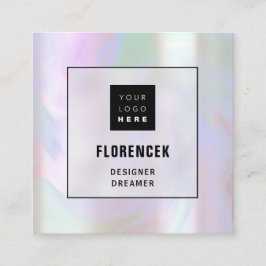 Anpassningsbarnas Logotyp QR CODE HoloGraph Shop H Fyrkantigt Visitkort