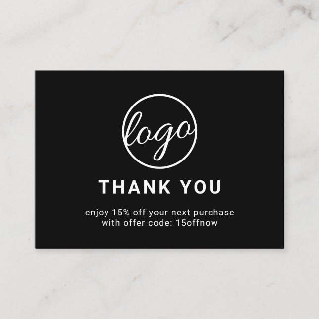 Anpassningsbarnas Logotyp QR-kod - enkel, svart, m Rabattkort (Framsida)