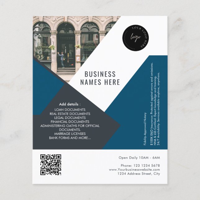 Anpassningsbarnas Logotyp QR-kod och fotoenkel Pro Flygblad (Framsidan)
