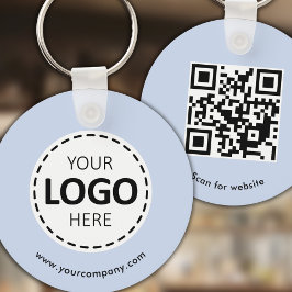 Anpassningsbarnas Logotyp, QR-kod och text, Baby b Nyckelring