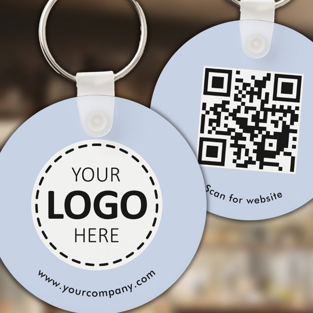 Anpassningsbarnas Logotyp, QR-kod och text, Baby b Nyckelring (Skapare uppladdad)