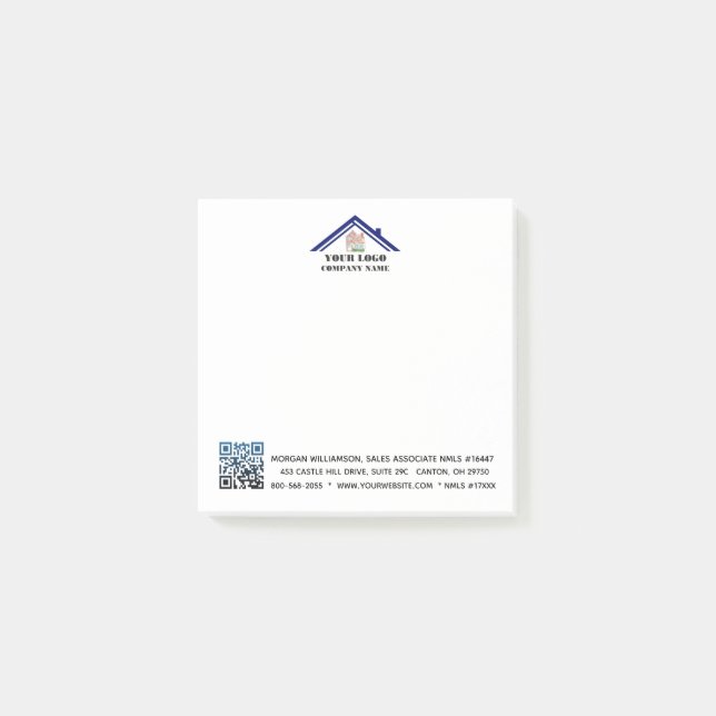 Anpassningsbarnas Logotyp QR-kod Post-it Block (Framsida)