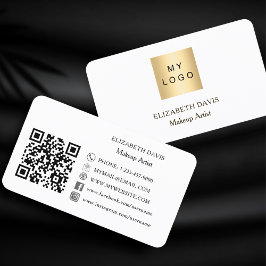 Anpassningsbarnas logotyp Qr-kod social mediefvit  Visitkort