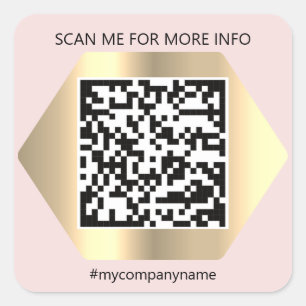 Anpassningsbarnas Logotyp QR-kod söker mig efter b Fyrkantigt Klistermärke
