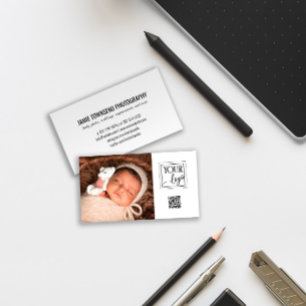 Anpassningsbarnas Logotyp QR-kodsfotoskrivare Visitkort