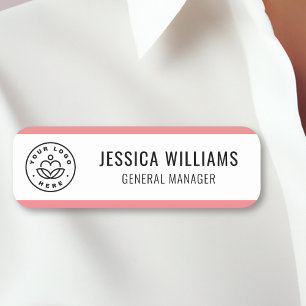 Anpassningsbarnas Logotyp Rosa för medarbetare Namnbricka